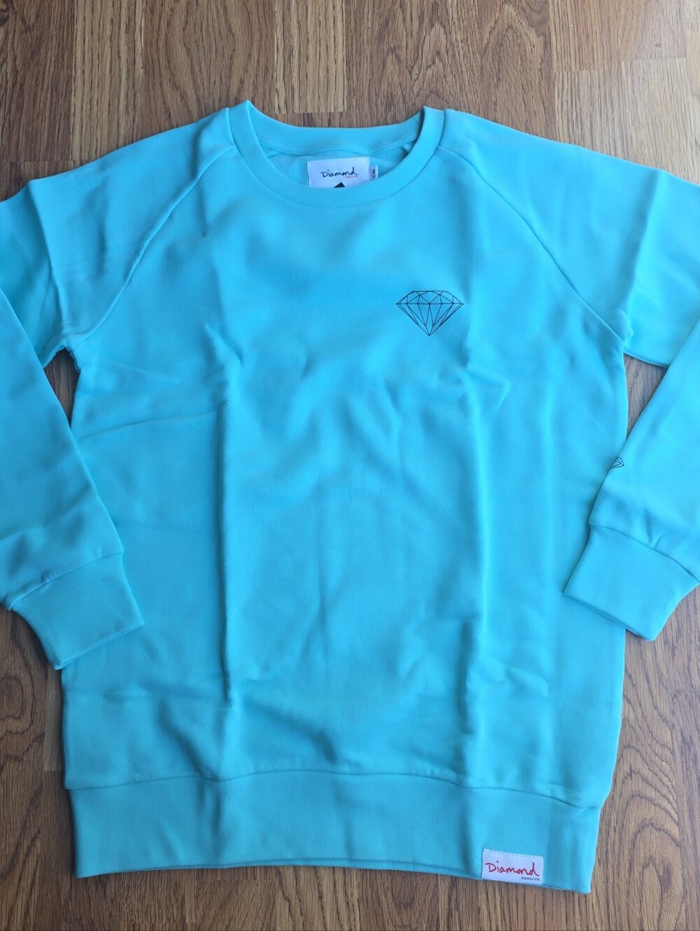 Diamond Supply Co. Crewneck Sweatshirt Tiffany Teal Size Medium M NWT